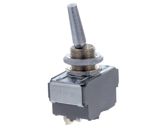 Interrupteur unipolaire chromé ø 12 mm.