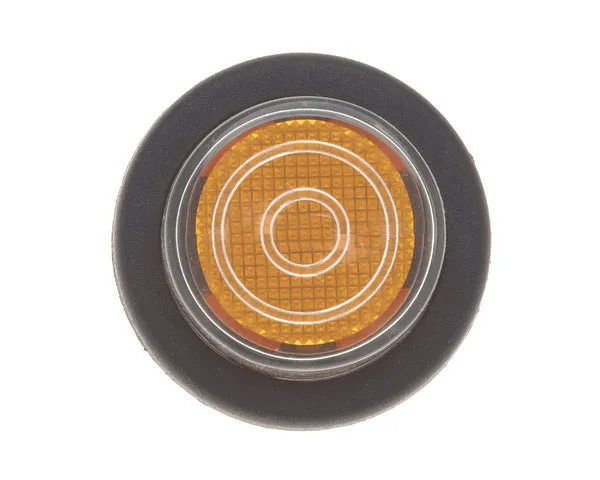 Bouton poussoir ambre avec gaine ø25 mm 230v