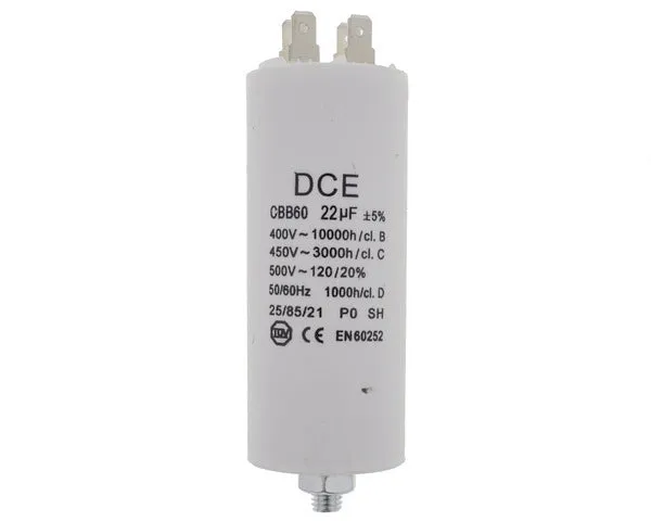Condensateur travail 22,0 µF 450 V