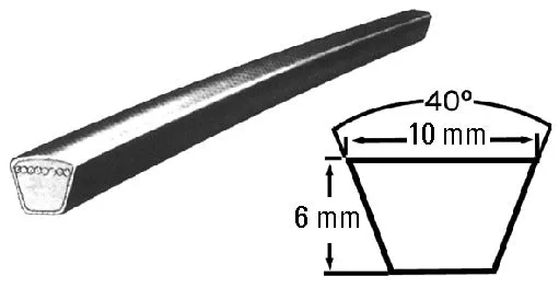 Courroie trapézoïdale pour lave-linge 3L-515