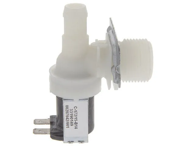 Soupape de lave-linge unidirectionnelle 90° sortie 14 mm.