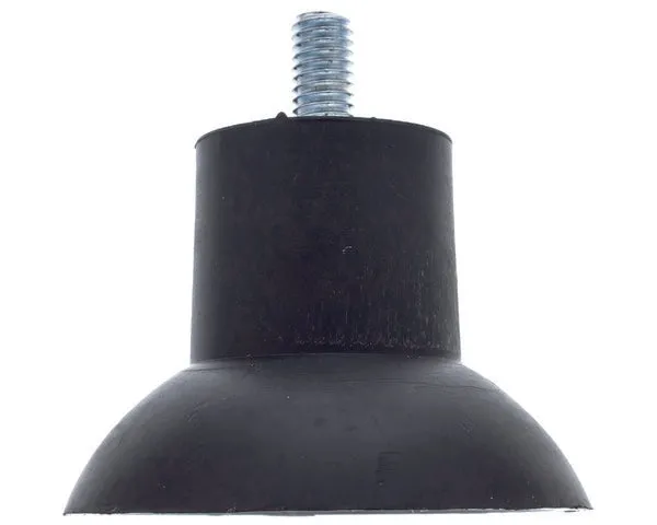 Pied ventouse axe 6 mm. hauteur 35 mm.