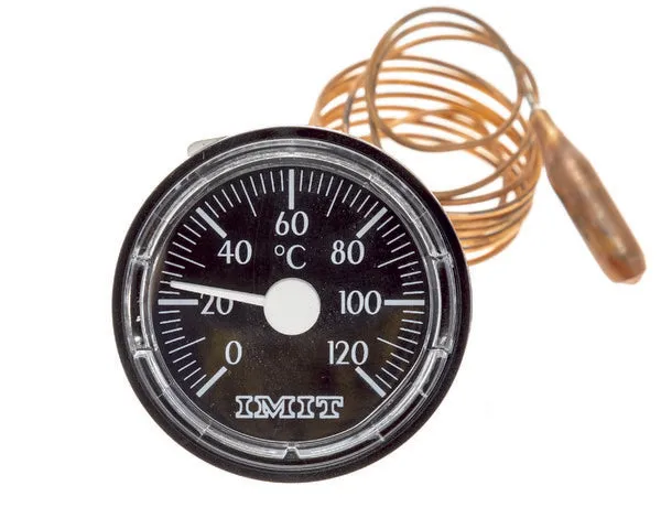 Thermomètre rond 0º à 120ºC Ø43 mm à verrouillage automatique