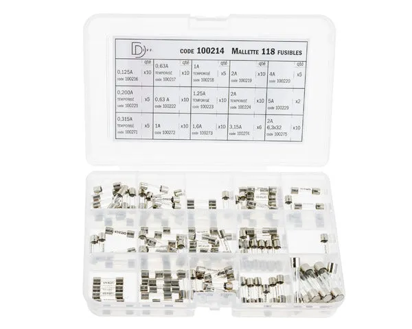Assortiment de fusibles pour chaudière 118 unités