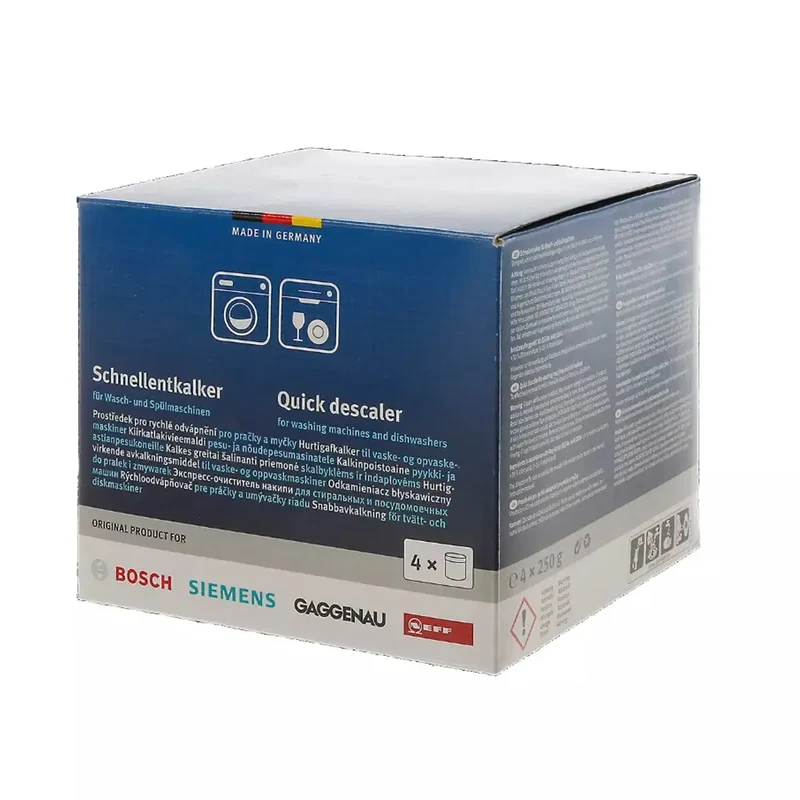 Bosch détartrant nettoyant pour machines à laver et lave-vaisselle 4 unités 00312351